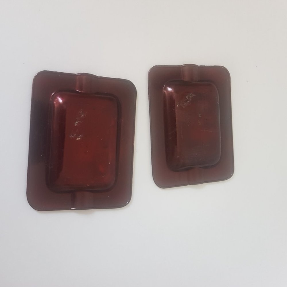 Vintage Copper Color FLORIDA Ashtray Lot of 2 Collector's 3" X 2.5" Set of 2 - Picture 8 of 8